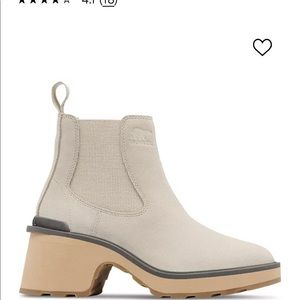 Sorel hi line white heel